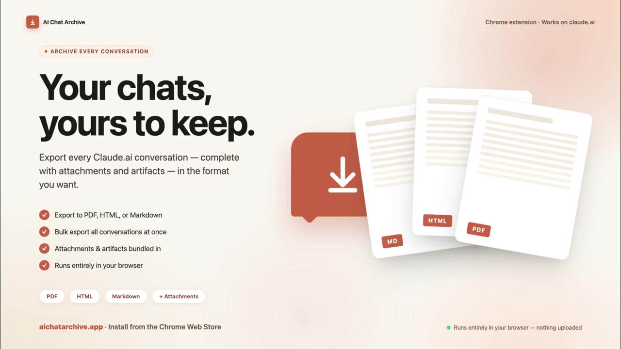 AI Chat Archive demo